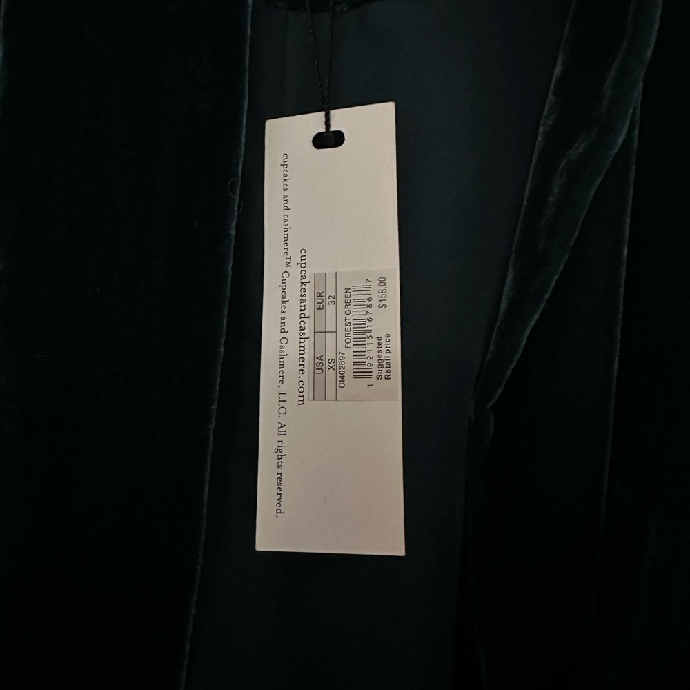 Emerald Green Velvet Cupcakes & Cashmere Cardigan - Picture 4 of 4